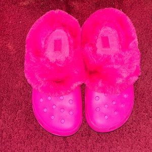 Crocs with fur inside!